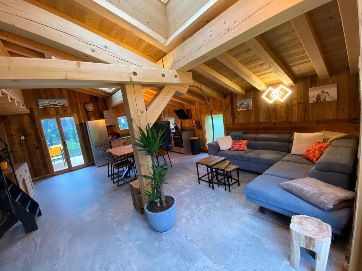 Chalet Du Champel Jacuzzi 圣热尔韦莱班 外观 照片