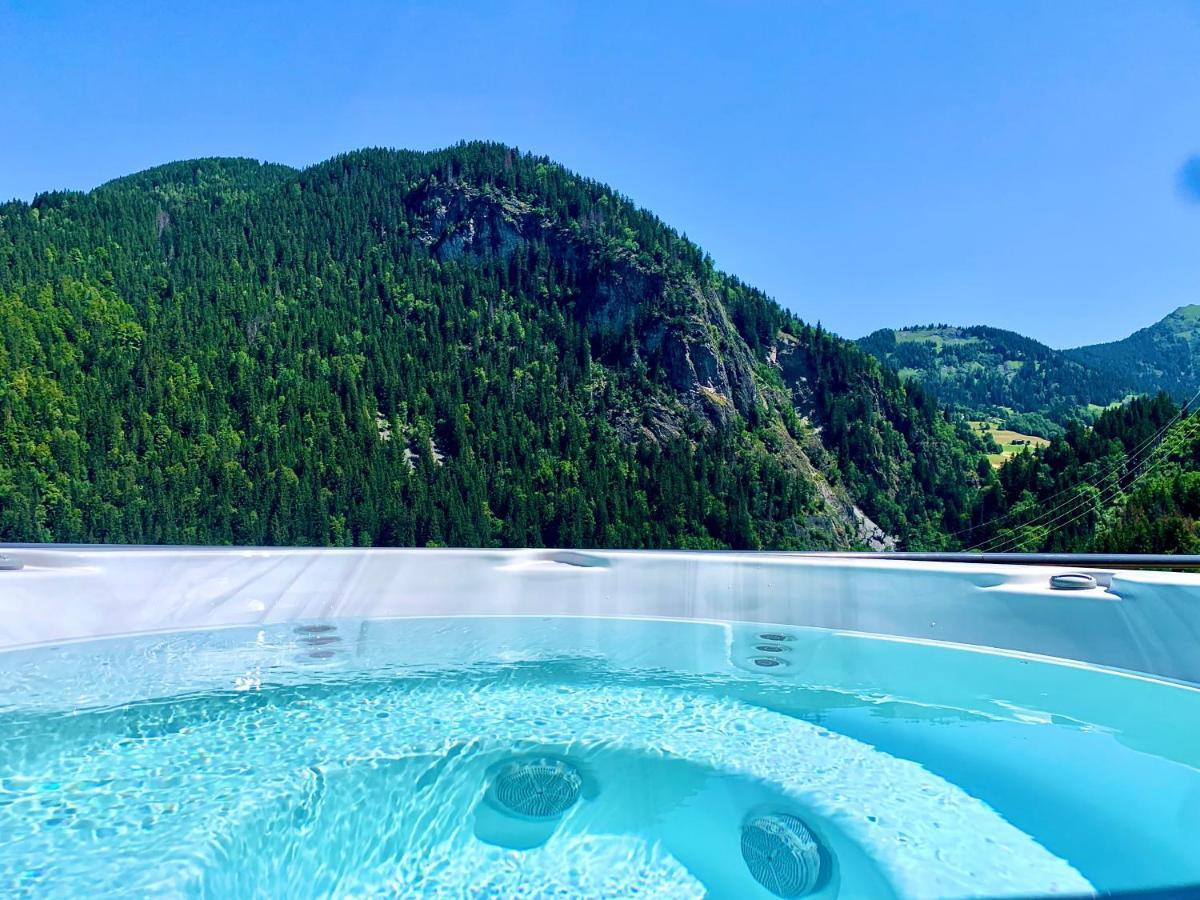 Chalet Du Champel Jacuzzi 圣热尔韦莱班 外观 照片