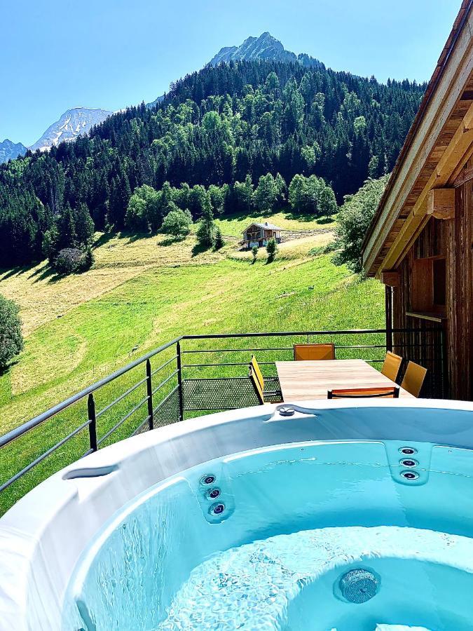 Chalet Du Champel Jacuzzi 圣热尔韦莱班 外观 照片