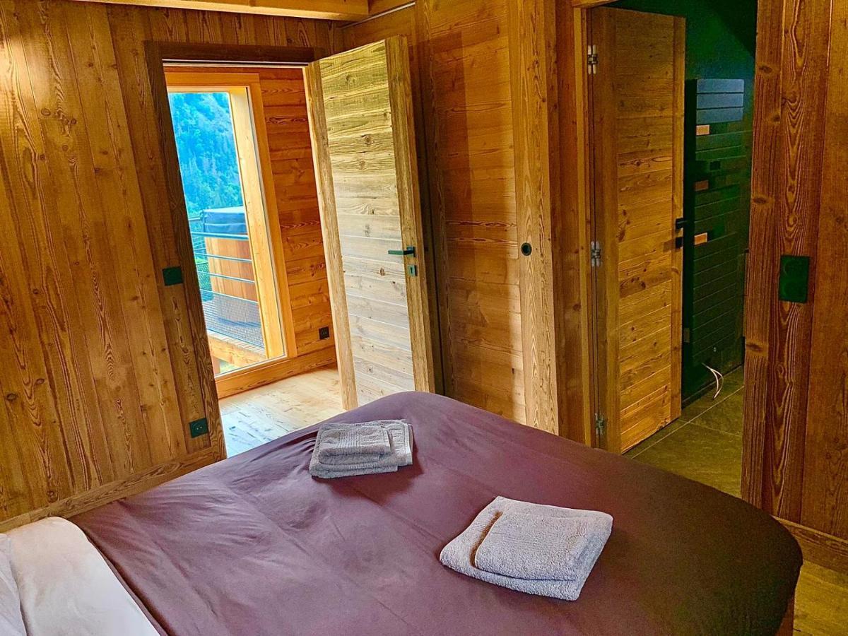 Chalet Du Champel Jacuzzi 圣热尔韦莱班 外观 照片